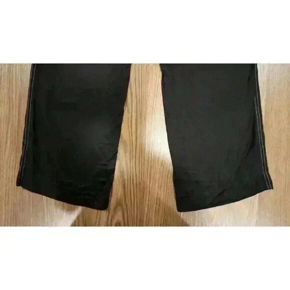 All Saints Women's Charli Silk Blend Trouser Black Pants, Size 2 - Picture 8 of 13